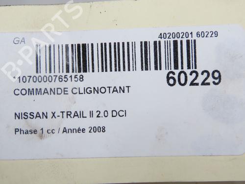 Licht + Raw Schakelaar Licht + Raw Schakelaar NISSAN X-TRAIL II (T31) 2.0 dCi 4x4 (173 hp) 37225980 37225980