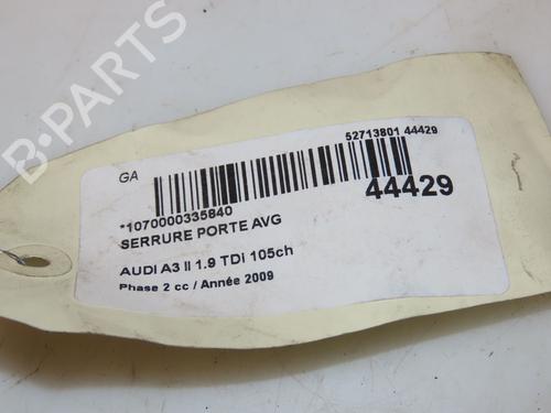 Used Front left lock AUDI A3 (8P1) 1.9 TDI (105 hp) 10063526