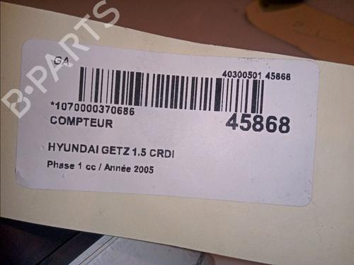 Instrument cluster HYUNDAI GETZ (TB) 1.5 CRDi | BP11101423C47