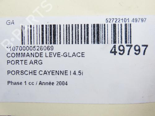 Used Left rear window switch PORSCHE CAYENNE (9PA) S 4.5 (340 hp) 26381285
