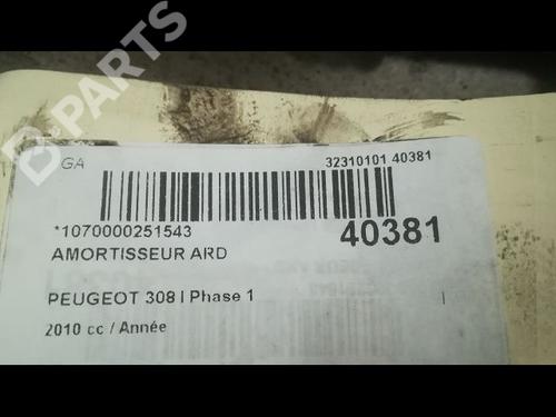 Right rear shock absorber PEUGEOT 308 I (4A_, 4C_) 1.6 HDi | BP9609867M19 