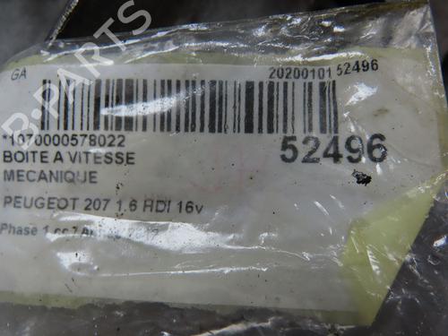 Used Gearbox PEUGEOT 207 (WA_, WC_) 1.6 HDi (92 hp) 28967280