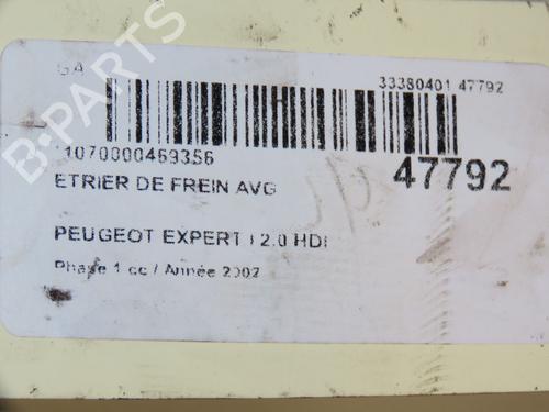 Used Left front brake caliper Left front brake caliper PEUGEOT EXPERT (224_) 2.0 HDi (94 hp) 17868218 17868218