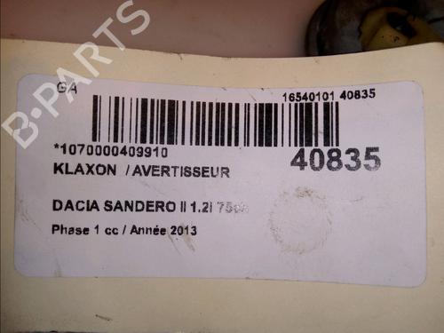 Horn DACIA SANDERO  | BP15742096E13 