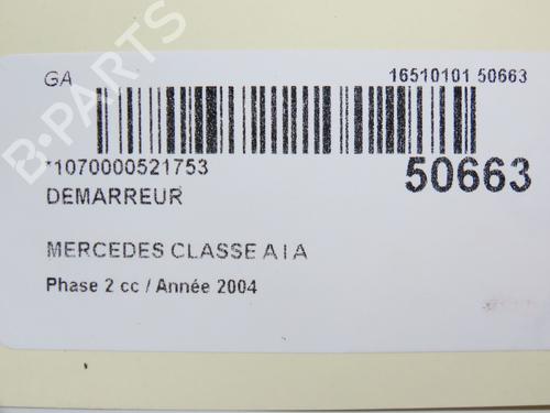 Starter MERCEDES-BENZ A-CLASS (W168) A 140 (168.031, 168.131) | BP28966990M8 