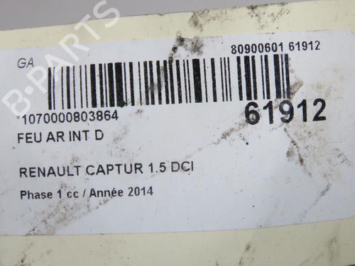 Right tailgate light RENAULT CAPTUR I (J5_, H5_) 1.5 dCi 90 (J5N4, J5M5, J5MW, J5M6, J5AL, J5AJ) | BP39217394C80 - Image 2
