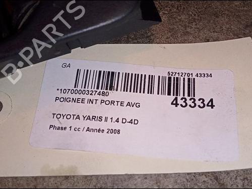 Used Front left interior door handle Front left interior door handle TOYOTA YARIS (_P9_) 1.4 D-4D (NLP90_, NLP90R) (90 hp) 9618884 9618884
