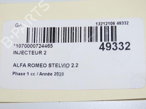 Injector ALFA ROMEO STELVIO (949_) 2.2 D (949.AXC1A) | BP32691158M100  - Image 5