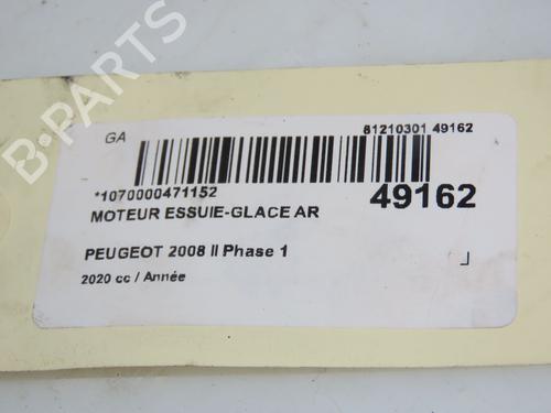 Used Rear wiper motor PEUGEOT 2008 II (UD_, US_, UY_, UJ_, UR_, UC_) 1.2 PureTech 130 (USHNS, URHNS) (130 hp) 16688468