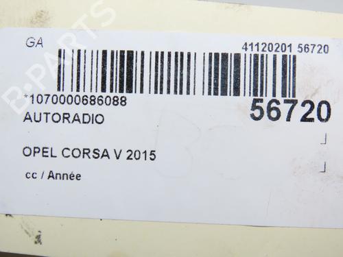 Used Radio OPEL CORSA D (S07) 1.2 (L08, L68) (86 hp) 30978851