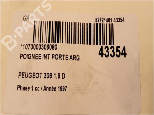 Rear left interior door handle PEUGEOT 306 Hatchback (7A, 7C, N3, N5) 1.9 D | BP9617063I15 