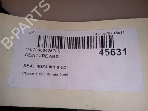 Rear left belt tensioner SEAT IBIZA III (6L1) 1.9 SDI | BP12203470C89 