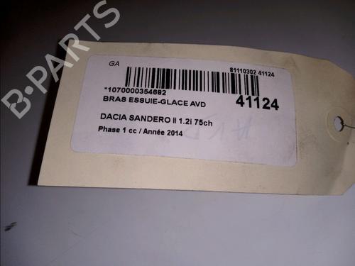 Used Front windshield wiper arm DACIA SANDERO II 1.2 (75 hp) 14881161