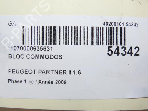 Used Steering column stalk PEUGEOT PARTNER Tepee 1.6 HDi 16V (90 hp) 28967833