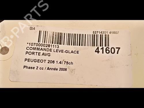 Used Left front window switch Left front window switch PEUGEOT 206 Hatchback (2A/C) 1.4 i (75 hp) 23176552 23176552