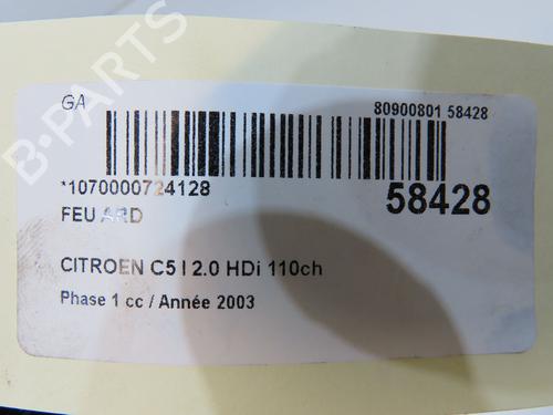 Right taillight CITROËN C5 I (DC_) 2.0 HDi (DCRHZB, DCRHZE) | BP33728182C35 - Image 4
