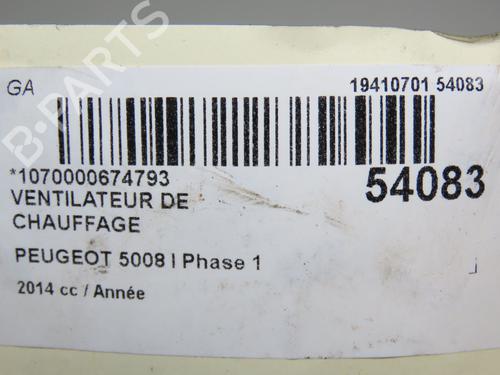 Heater blower motor PEUGEOT 5008 (0U_, 0E_) 1.6 HDi | BP30916887M62