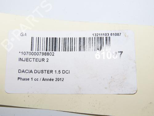 Injector DACIA DUSTER (HS_) 1.5 dCi (HSMC) | BP38256194M100 - Image 4