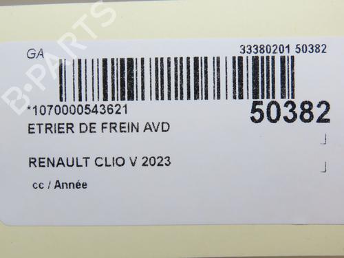 Used Right front brake caliper RENAULT CLIO V (B7_) 1.6 E-TECH 145 (B7MU) (143 hp) 18913103