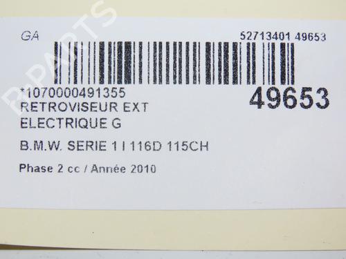 Left mirror BMW 1 (E87) 116 d | BP17371572C26 