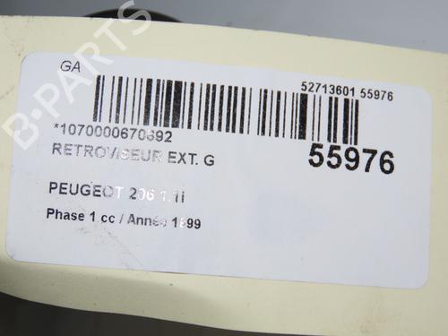 Spiegel buiten links PEUGEOT 206 Hatchback (2A/C) 1.1 i (60 hp) 32150802