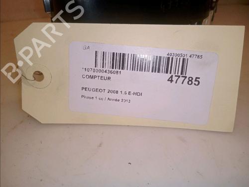 Used Instrument cluster PEUGEOT 2008 I (CU_) 1.6 HDi (92 hp) 14951123