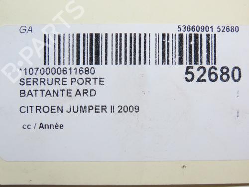 Used Tailgate lock CITROËN JUMPER II Bus 2.2 HDi 100 (101 hp) 28832345