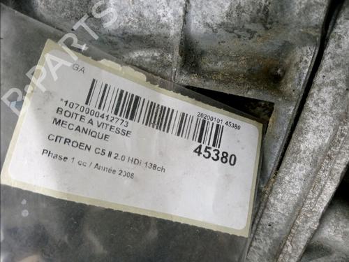Gearbox CITROËN C5 III (RD_) 2.0 HDi (RDRHD8, RDRHDJ, RDRHR8, RDRHRJ) | BP15903172M3 