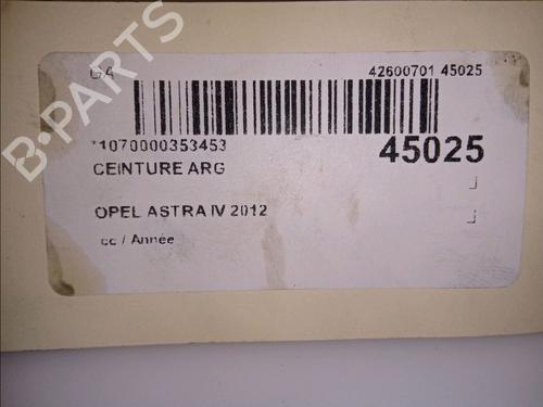 Used Rear left belt tensioner OPEL ASTRA J (P10) 1.4 Turbo (68) (120 hp) 11921421