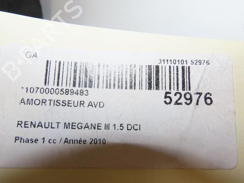 Right front shock absorber RENAULT MEGANE III Hatchback (BZ0/1_, B3_) 1.5 dCi | BP29441660M17 
