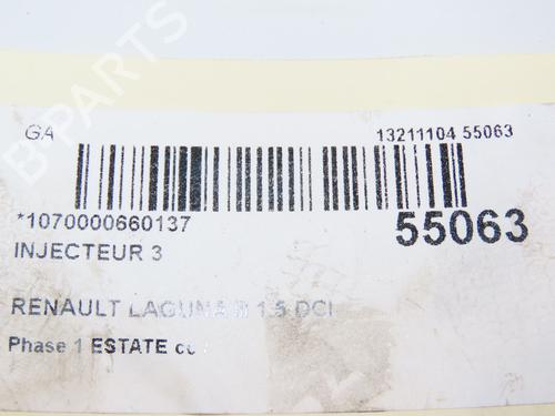 Injektor für RENAULT LAGUNA III Grandtour (KT0/1) 1.5 dCi (KT0A, KT0R, KT02) (110 hp) 29215984