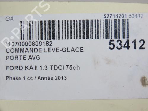 Left front window switch FORD KA (RU8) 1.3 TDCi | BP28968890I27