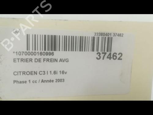 Used Left front brake caliper Left front brake caliper CITROËN C3 I (FC_, FN_) 1.6 16V (109 hp) 14878196 14878196