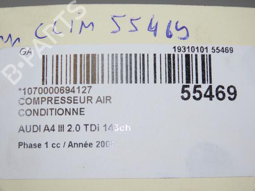 Used AC compressor AC compressor AUDI A4 B8 (8K2) 2.0 TDI (143 hp) 33680985 33680985