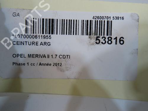 Used Rear left belt tensioner Rear left belt tensioner OPEL MERIVA B MPV (S10) 1.7 CDTI (75) (110 hp) 36345289 36345289