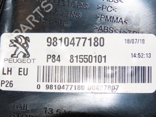 Left taillight PEUGEOT 3008 II SUV (MC_, MR_, MJ_, M4_) 1.2 THP/ PureTech 130 (MRHNSM, MRHNSU, MRHNSJ, MRHNYW,... | BP29216051C34 