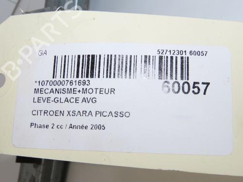 Used Front left window mechanism Front left window mechanism CITROËN XSARA PICASSO (N68) 1.6 HDi (109 hp) 36545147 36545147