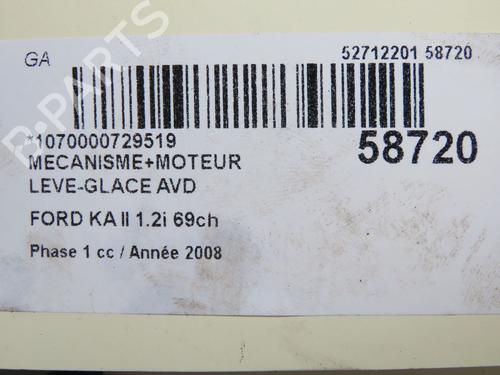 Front right window mechanism FORD KA (RU8) 1.2 | BP37596726C23 - Image 5