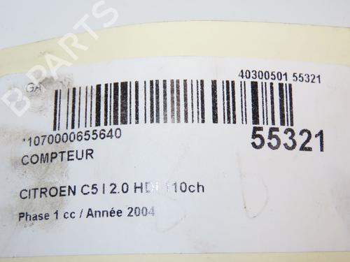 Instrument cluster CITROËN C5 I (DC_) 2.0 HDi (DCRHZB, DCRHZE) | BP29345224C47 