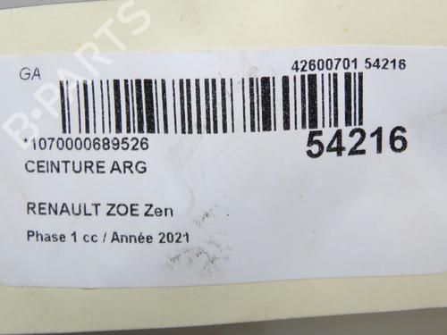Rear left seatbelt RENAULT ZOE (BFM_) ZOE (BFMC, BFMD) | BP32179156I29 - Image 5