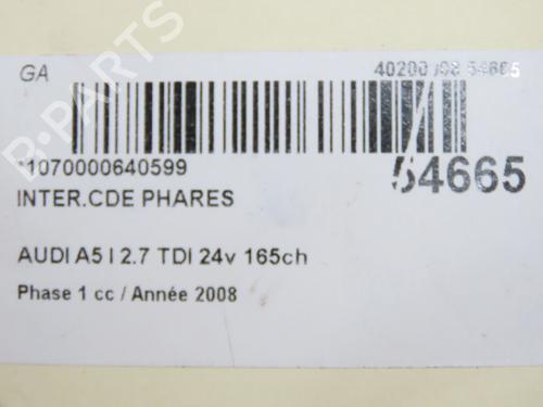 Headlight switch AUDI A5 (8T3) 2.7 TDI | BP31634182I24 