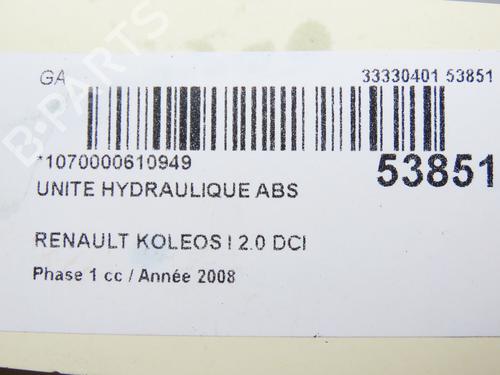 ABS pump RENAULT KOLEOS I (HY_) 2.0 dCi 4x4 (HY0K) | BP28801637M43 