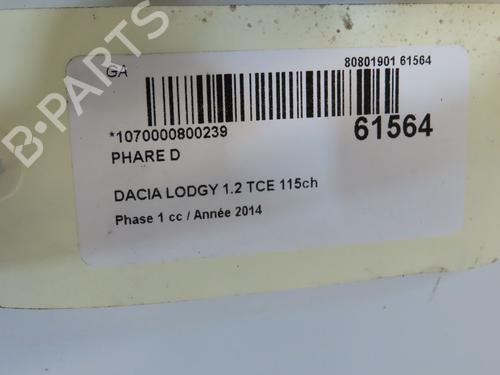 Right headlight DACIA LODGY (JS_) 1.2 TCe (JSAY, JSM0) | BP38915864C29 - Image 5