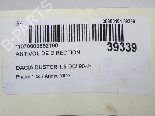 Ignition barrel DACIA DUSTER (HS_) 1.5 dCi (HSAJ) | BP33477524M48 - Image 4