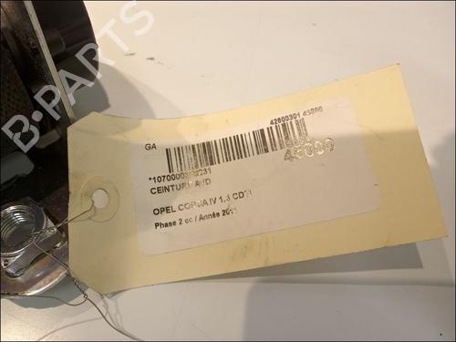 Used Front right seatbelt Front right seatbelt OPEL CORSA D (S07) 1.3 CDTI (L08, L68) (75 hp) 11101623 11101623