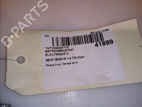 Right mirror SEAT IBIZA IV (6J5, 6P1) 1.6 TDI | BP12354750C27 