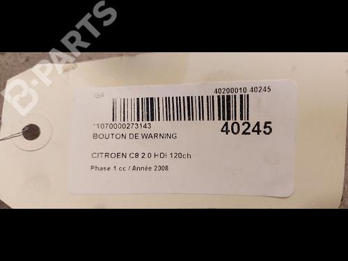 Warning switch CITROËN C8 (EA_, EB_) 2.0 HDi | BP9612893I22 