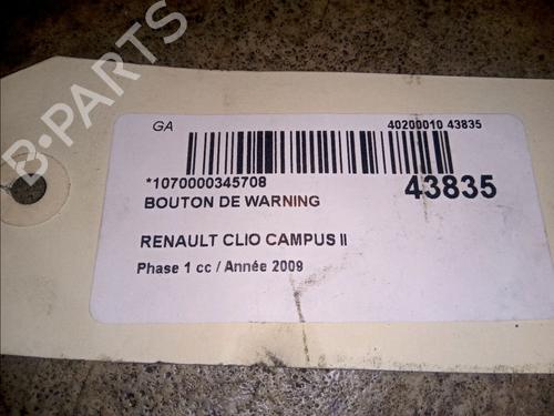 Used Warning switch RENAULT CLIO II (BB_, CB_) 1.5 dCi (B/CB3M) (64 hp) 9740771