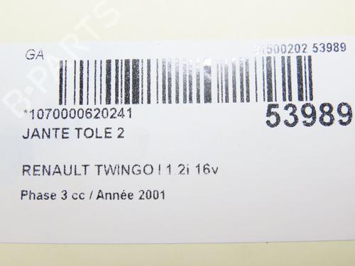 Felg RENAULT TWINGO I (C06_) 1.2 16V (C06C, C06D, C06K) (75 hp) 29017208