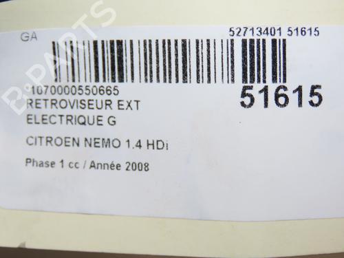 Left mirror CITROËN NEMO Box Body/MPV (AA_) 1.4 HDi | BP28831437C26 